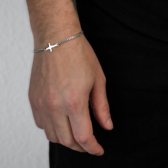 Luqro | Bracelet croisé à double chaîne pour hommes