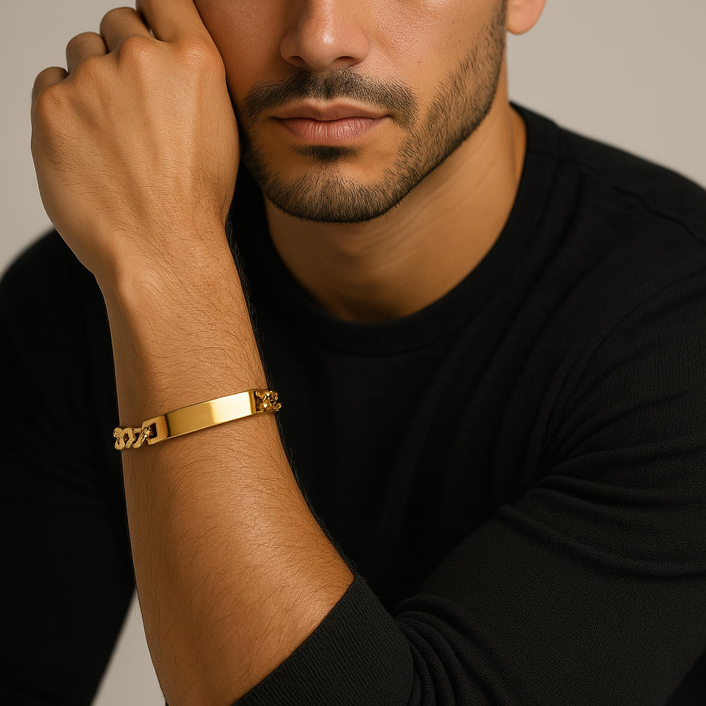 Luqro | Bracelet ID Homme 10mm