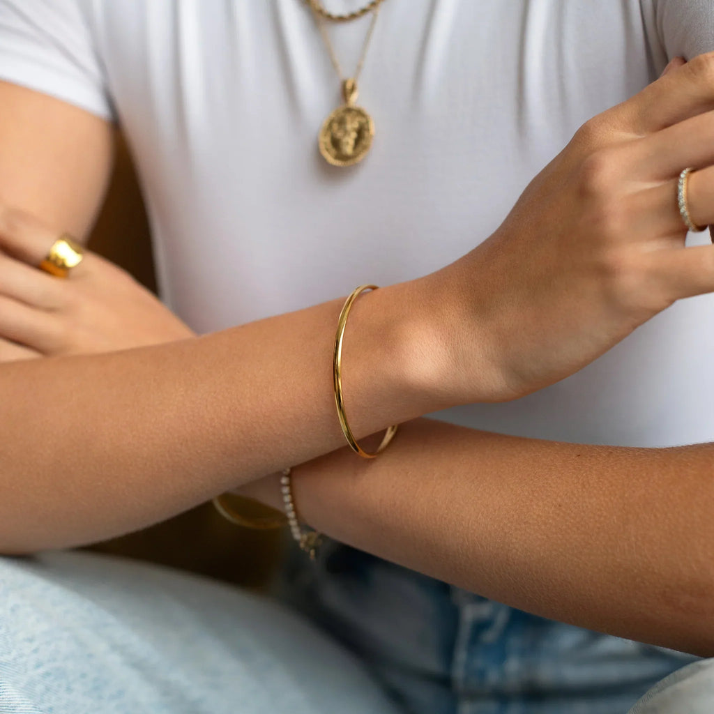 Luqro | Bracelet Doré Classique pour Femmes