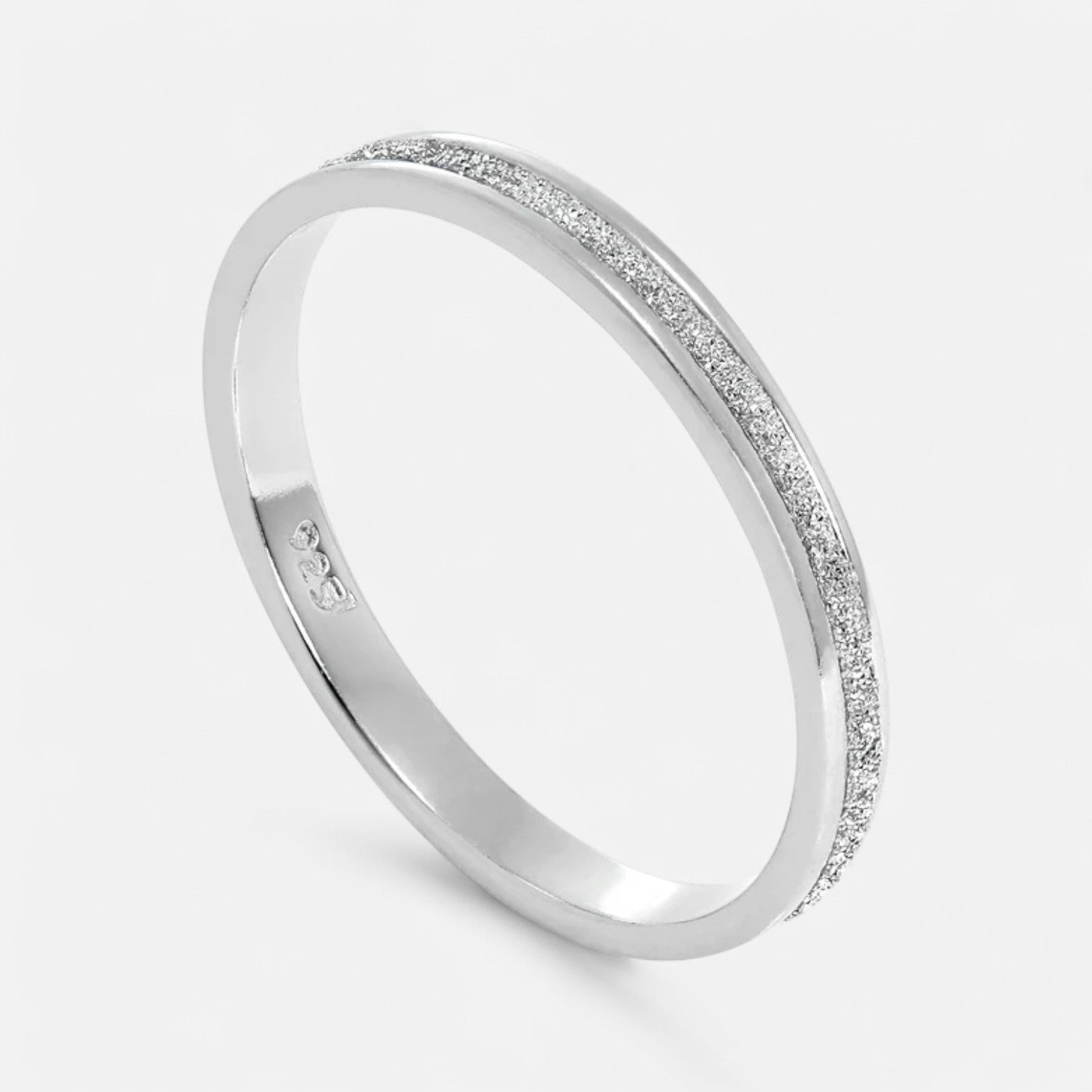 Luqro | Bague en Argent Sterling Givrée pour Femmes