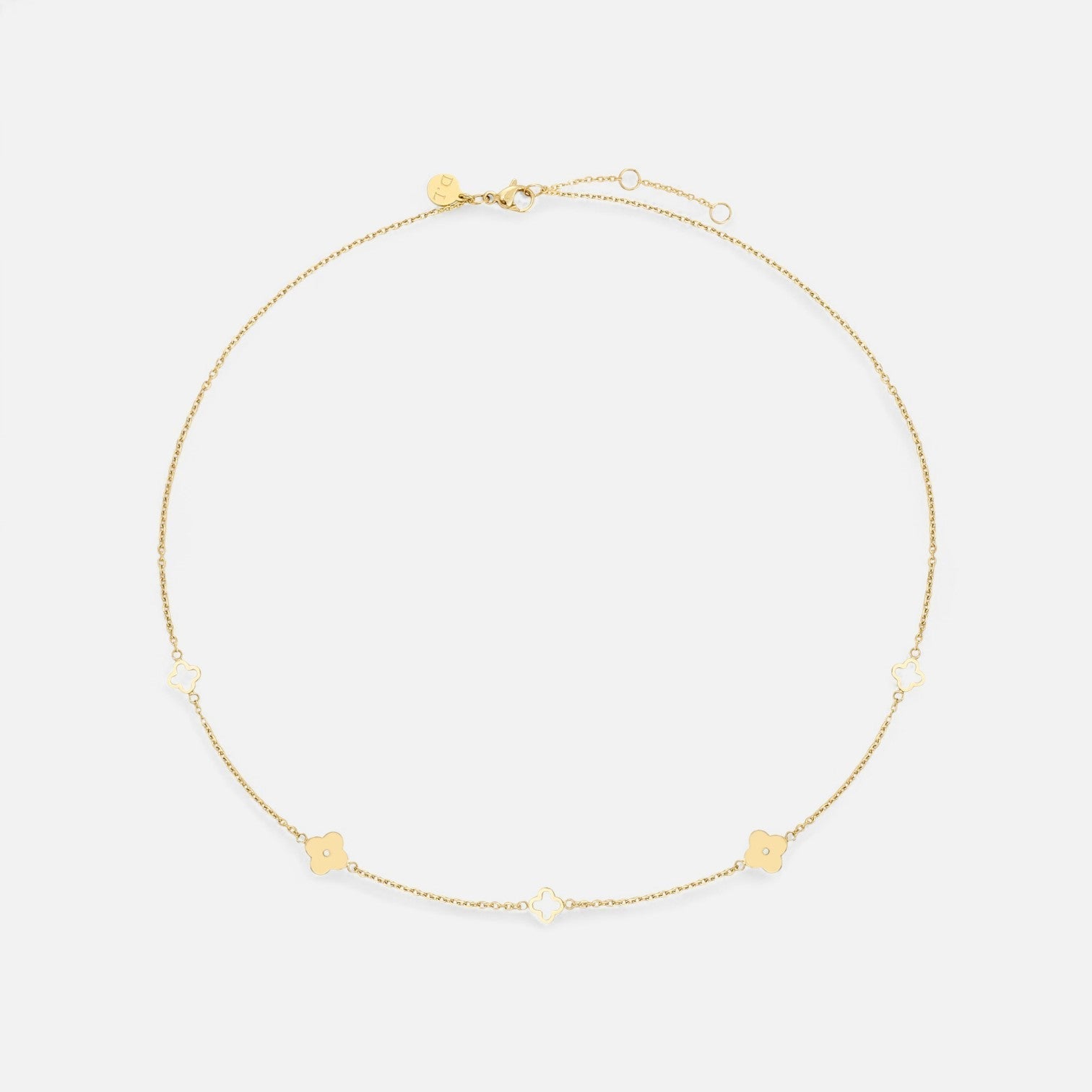 Luqro | Collier Multi-Trèfle Doré pour Femmes