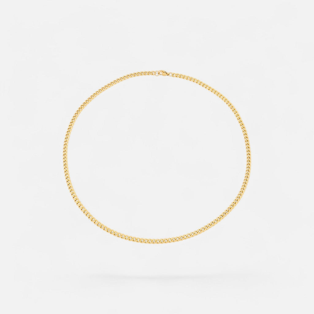 Luqro | Collier en Chaîne de 4 mm pour Hommes
