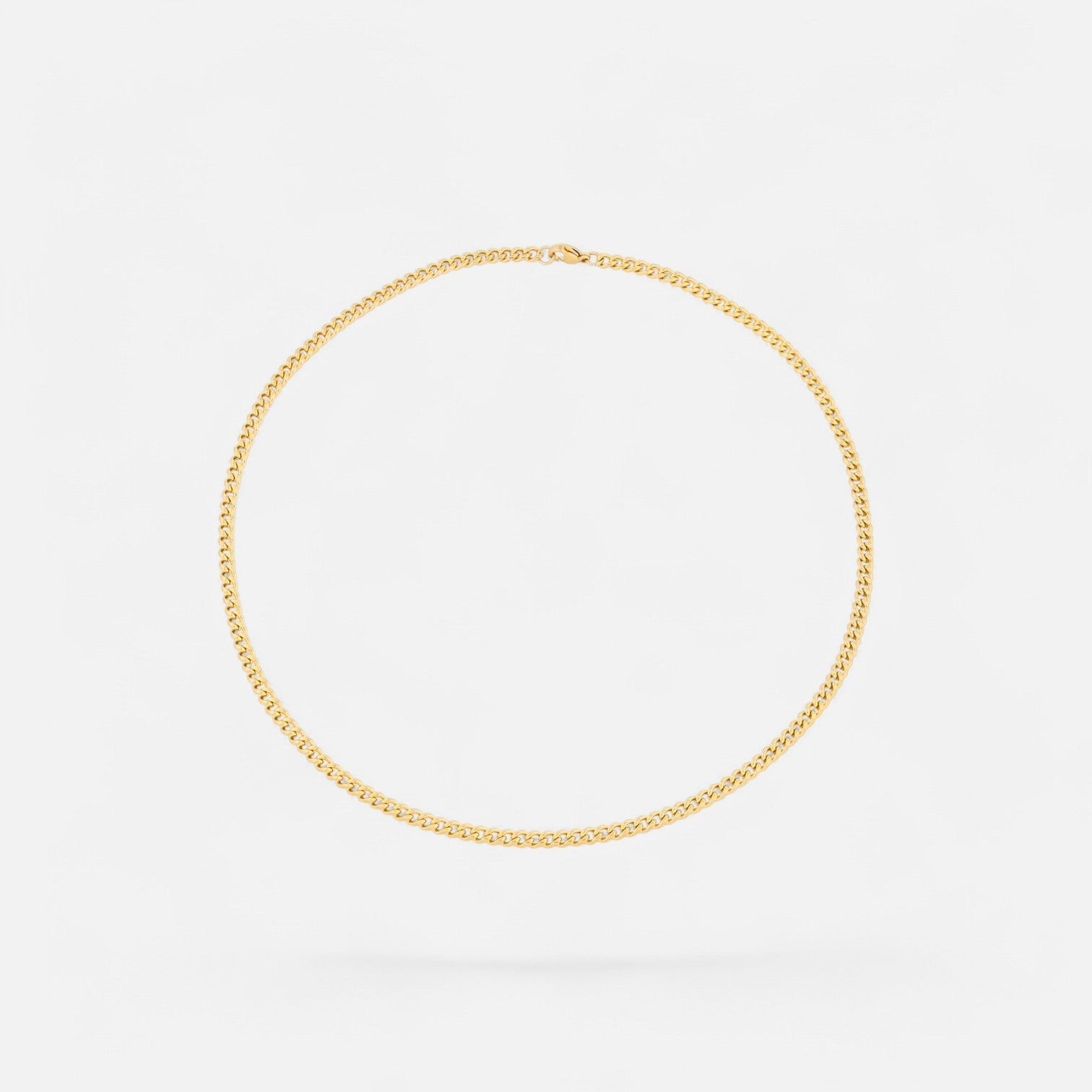 Luqro | Collier en Chaîne de 4 mm pour Hommes