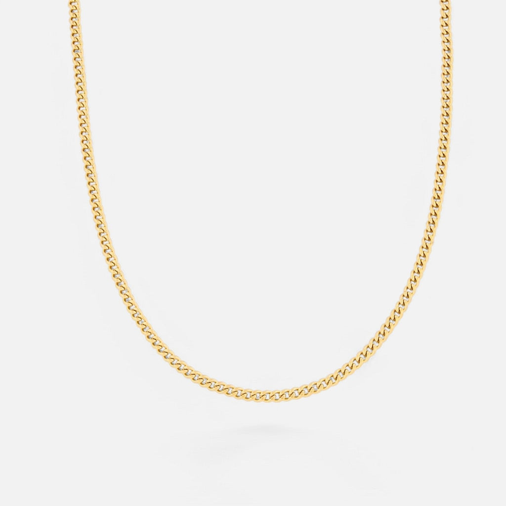 Luqro | Collier en Chaîne de 4 mm pour Hommes