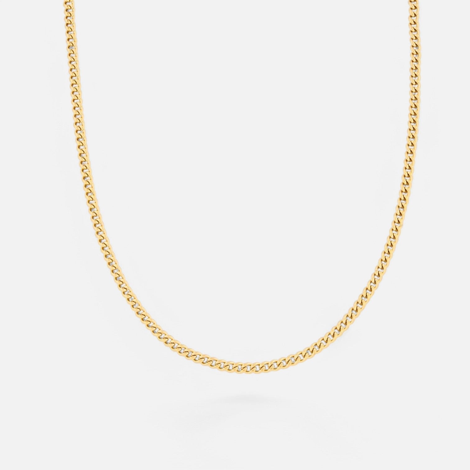 Luqro | Collier en Chaîne de 4 mm pour Hommes