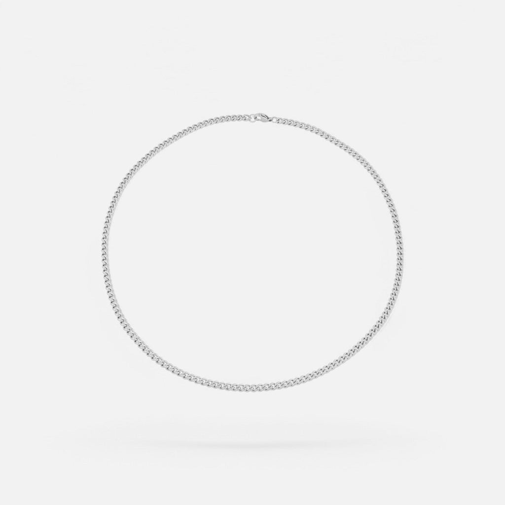 Luqro | Collier en Chaîne de 4 mm pour Hommes