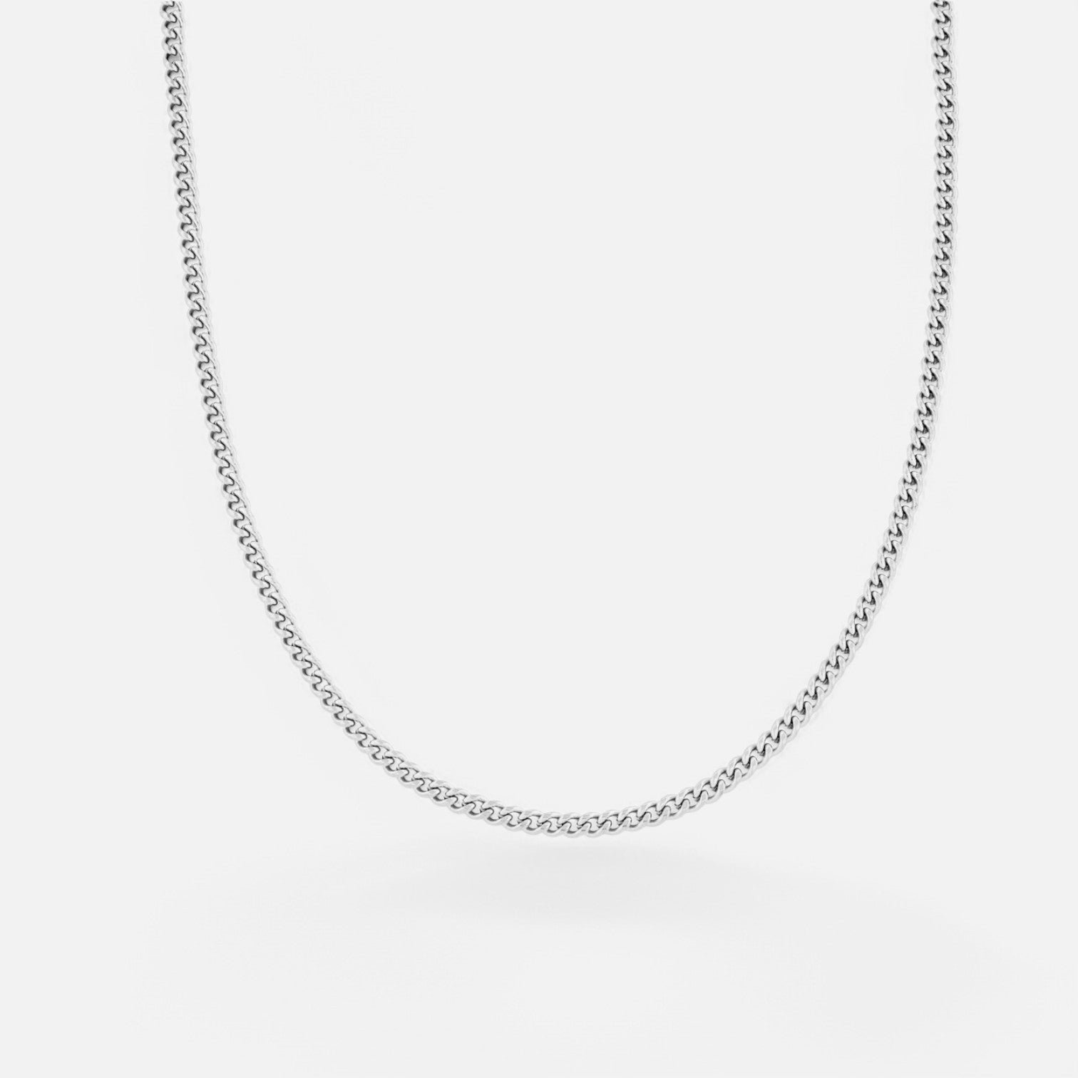 Luqro | Collier en Chaîne de 4 mm pour Hommes