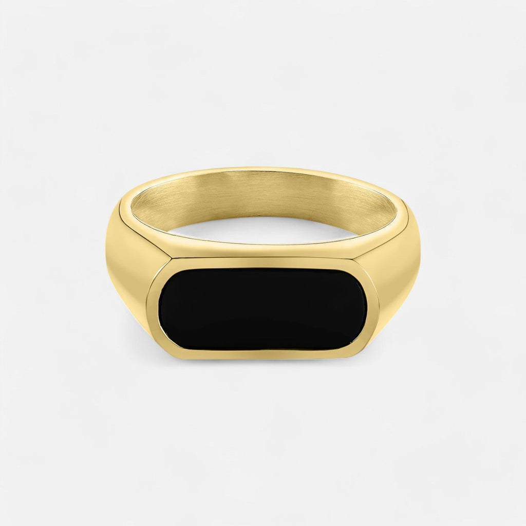 Luqro | Bague de Sceau en Onyx pour Homme