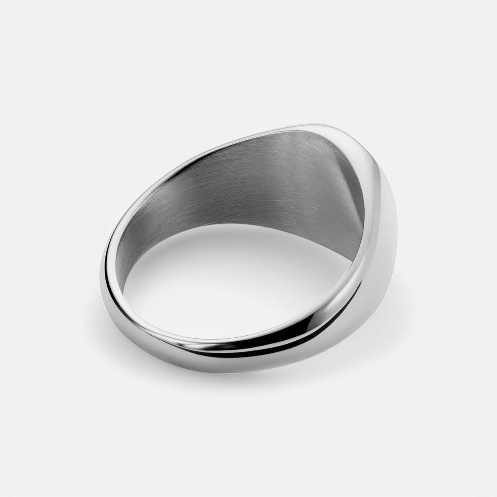Luqro | Bague Maçon en Acier pour Homme