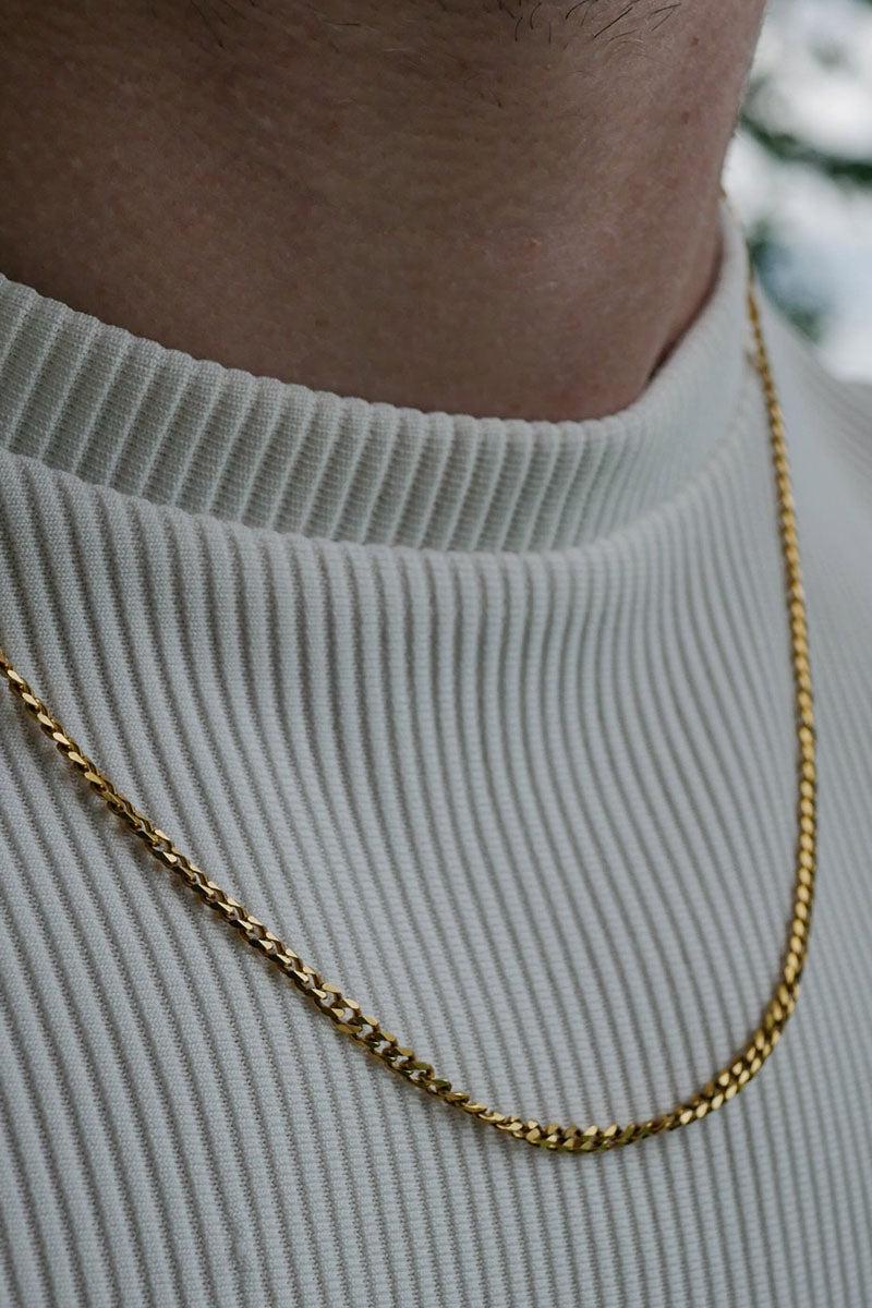 Luqro | Collier Chaîne 8mm pour Hommes