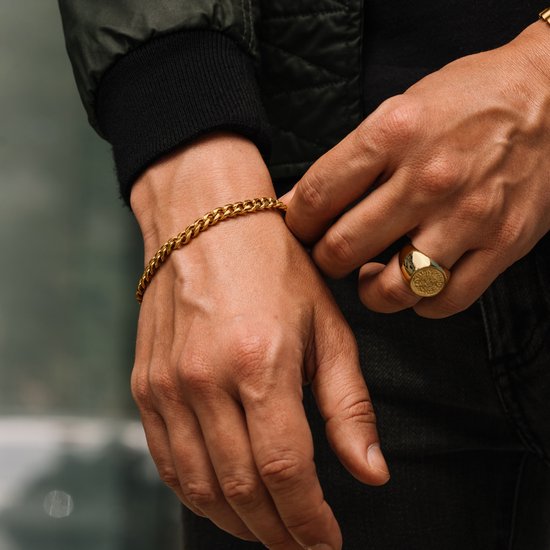 Luqro | Bracelet en chaîne pour homme de 6 mm