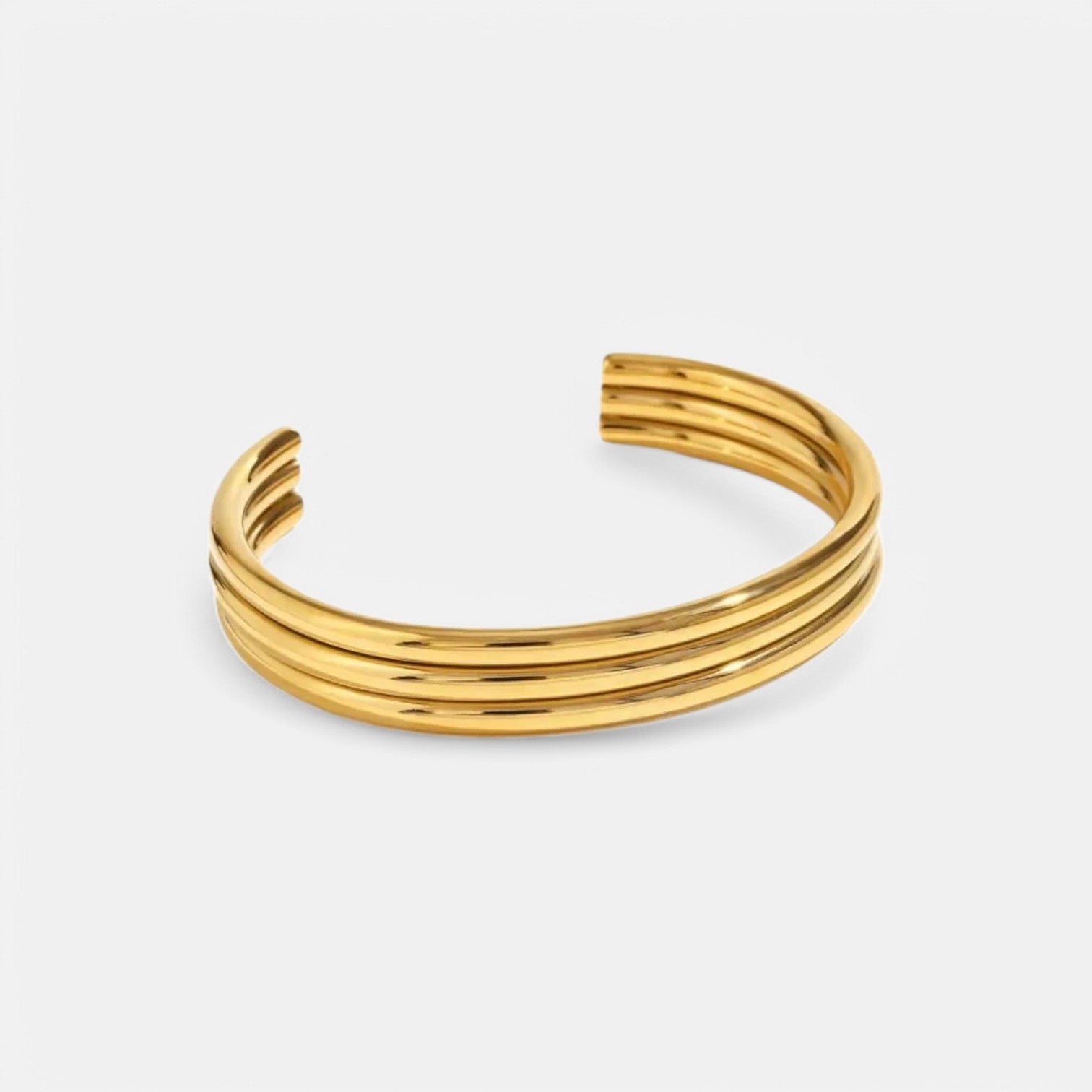 Luqro | Bague Ajustable en Argent Sterling à Triple Fil pour Femmes