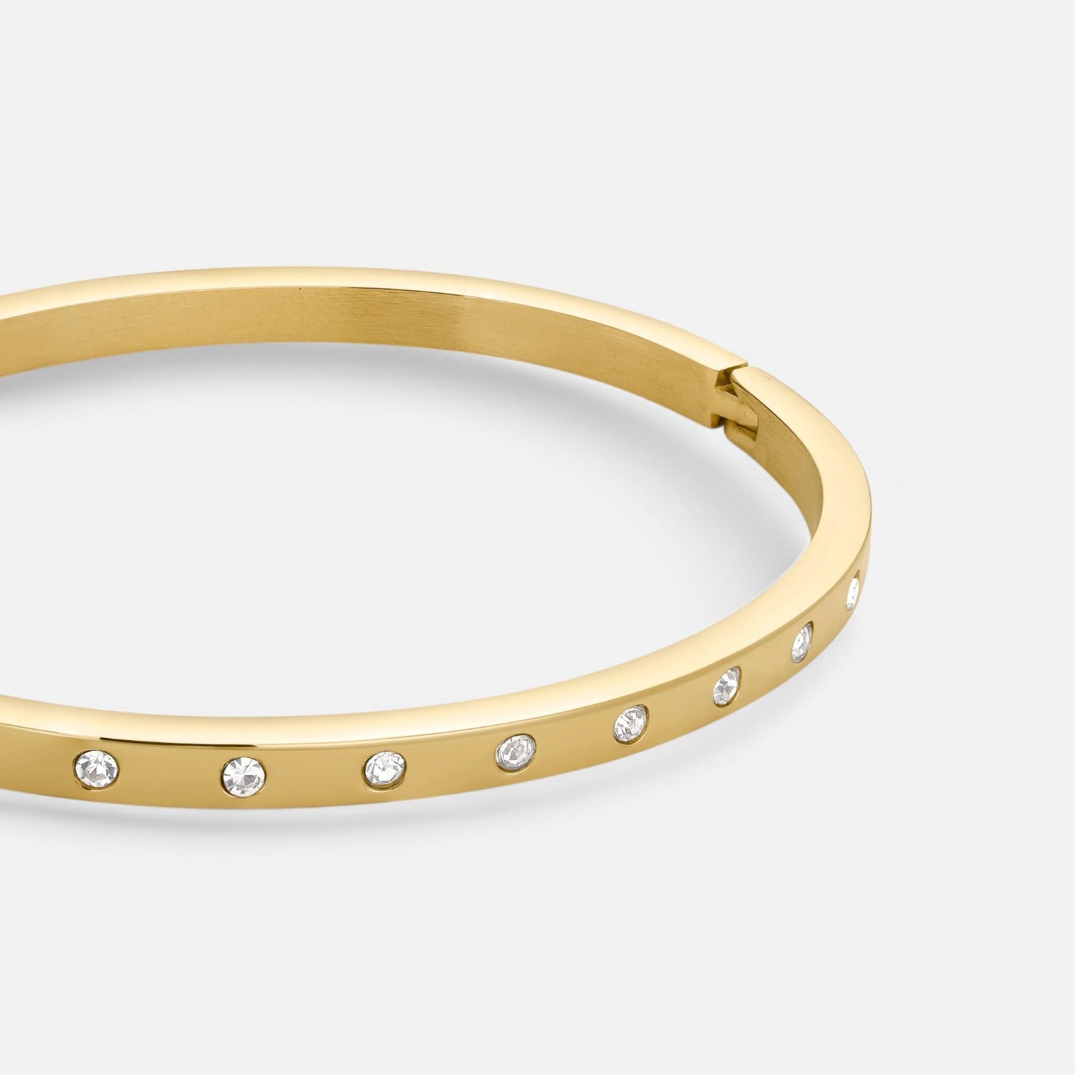 Luqro | Bracelet Bangle Éternité Doré pour Femmes